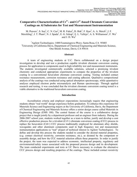 measuring cr3 thickness|(PDF) Comparative Characterization of Cr (3+) and Cr (6+).